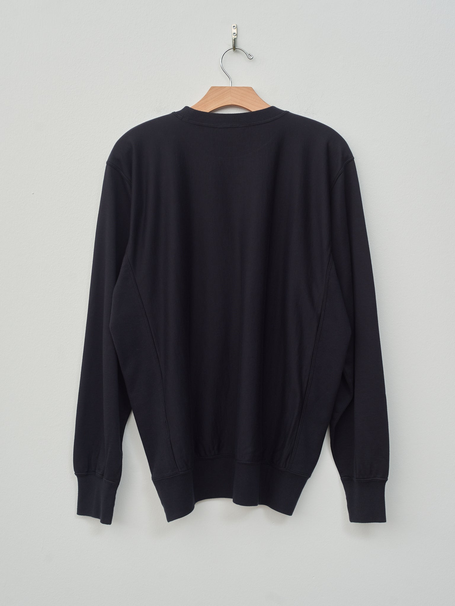 Namu Shop - Auralee Elastic High Gauge Sweat Pullover - Ink Black