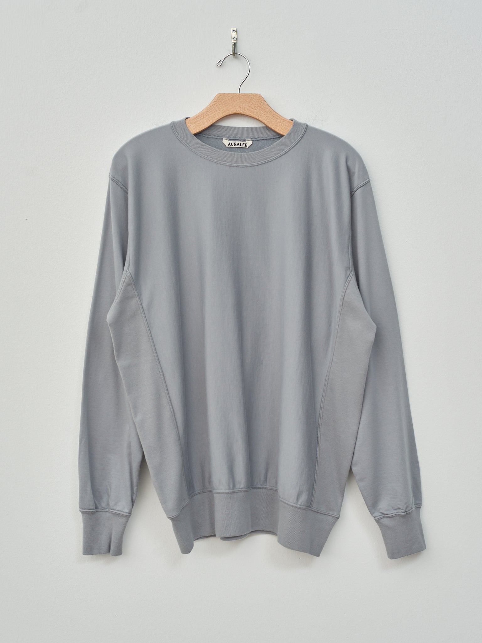 Namu Shop - Auralee Elastic High Gauge Sweat Pullover - Blue