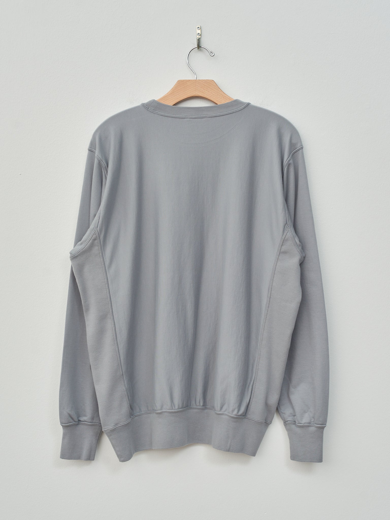 Namu Shop - Auralee Elastic High Gauge Sweat Pullover - Blue Gray