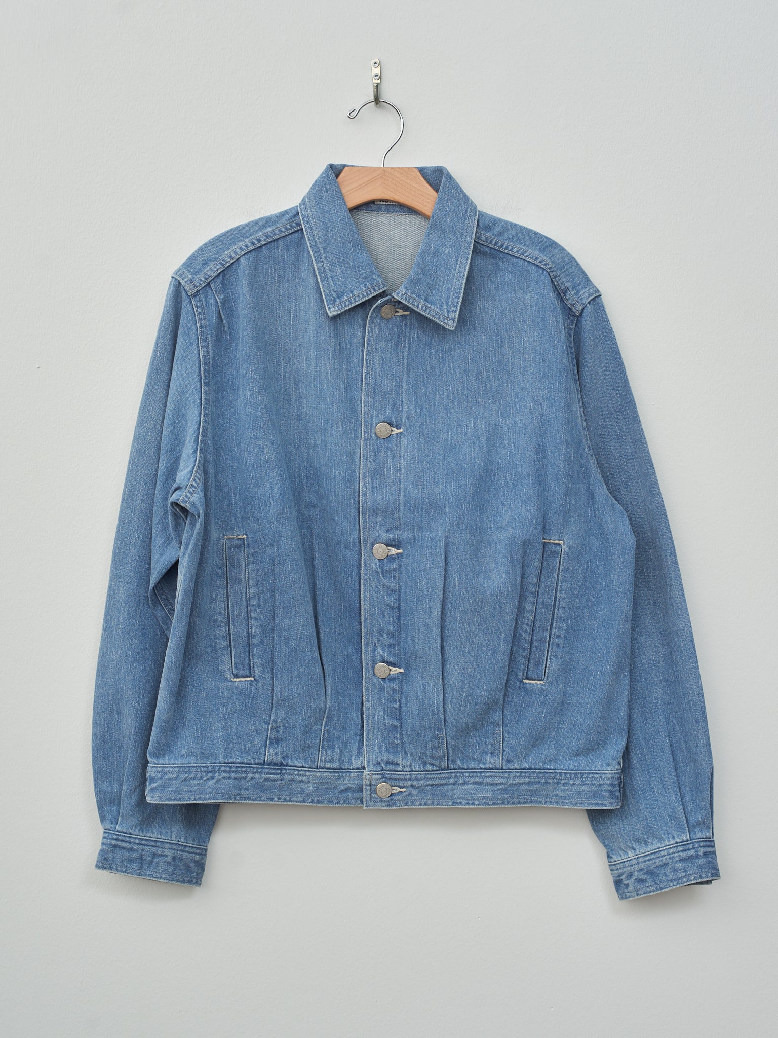 Namu Shop - Auralee Selvedge Faded Light Denim Blouson