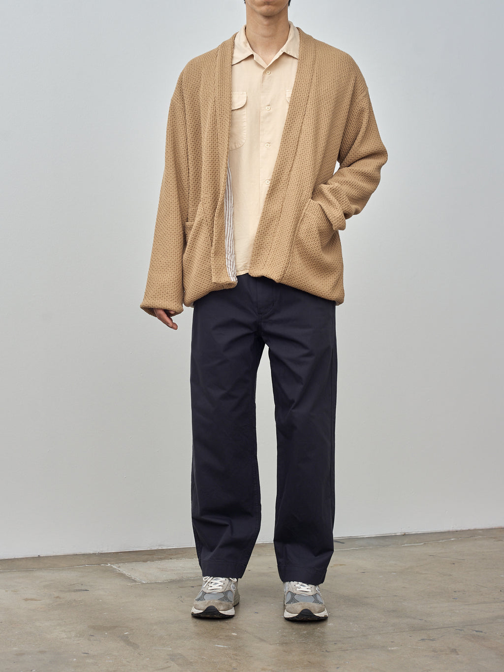 Namu Shop - ts(s) Lined Easy Cardigan - Beige