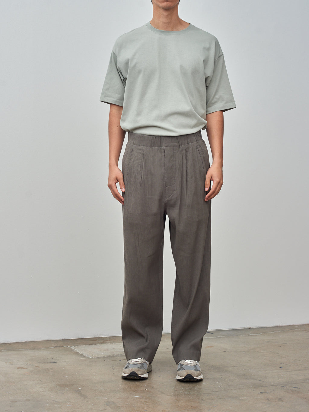 Namu Shop - Document Architect Tucked Pants - Dark Concrete