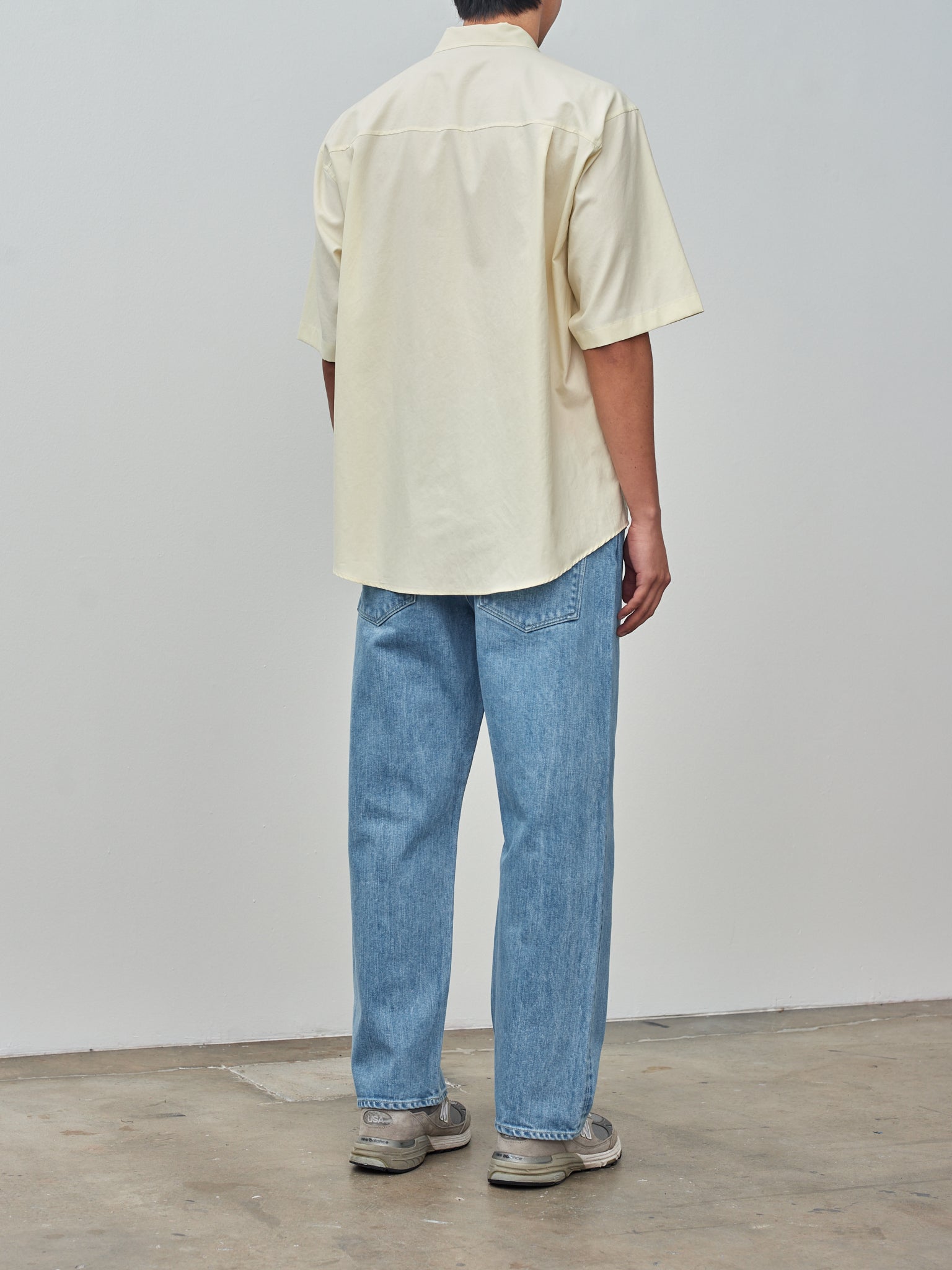 Namu Shop - Hatski Wide Tapered Denim - Ice Blue