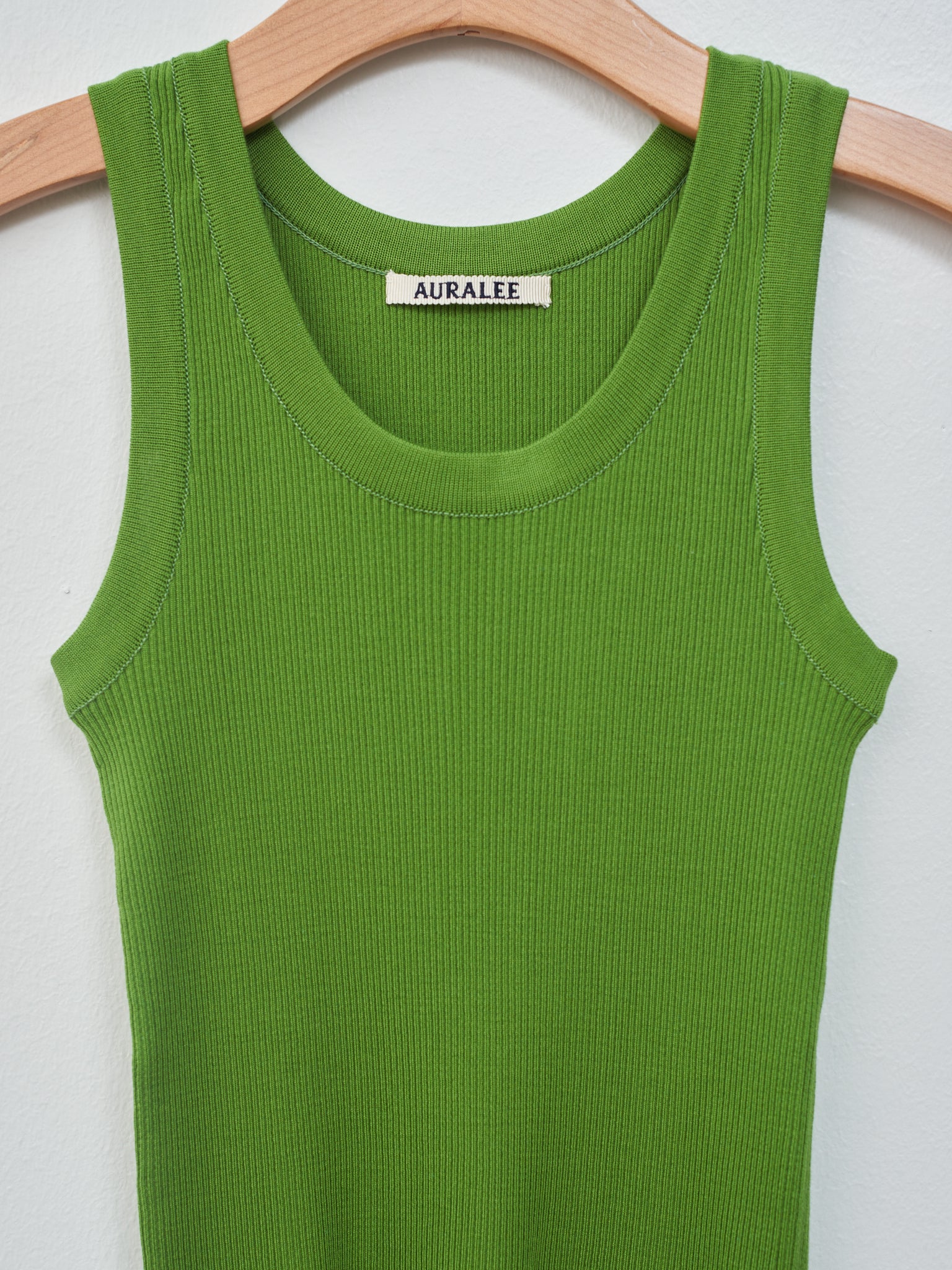 Namu Shop - Auralee Giza High Gauge Rib Knit Tank - Green