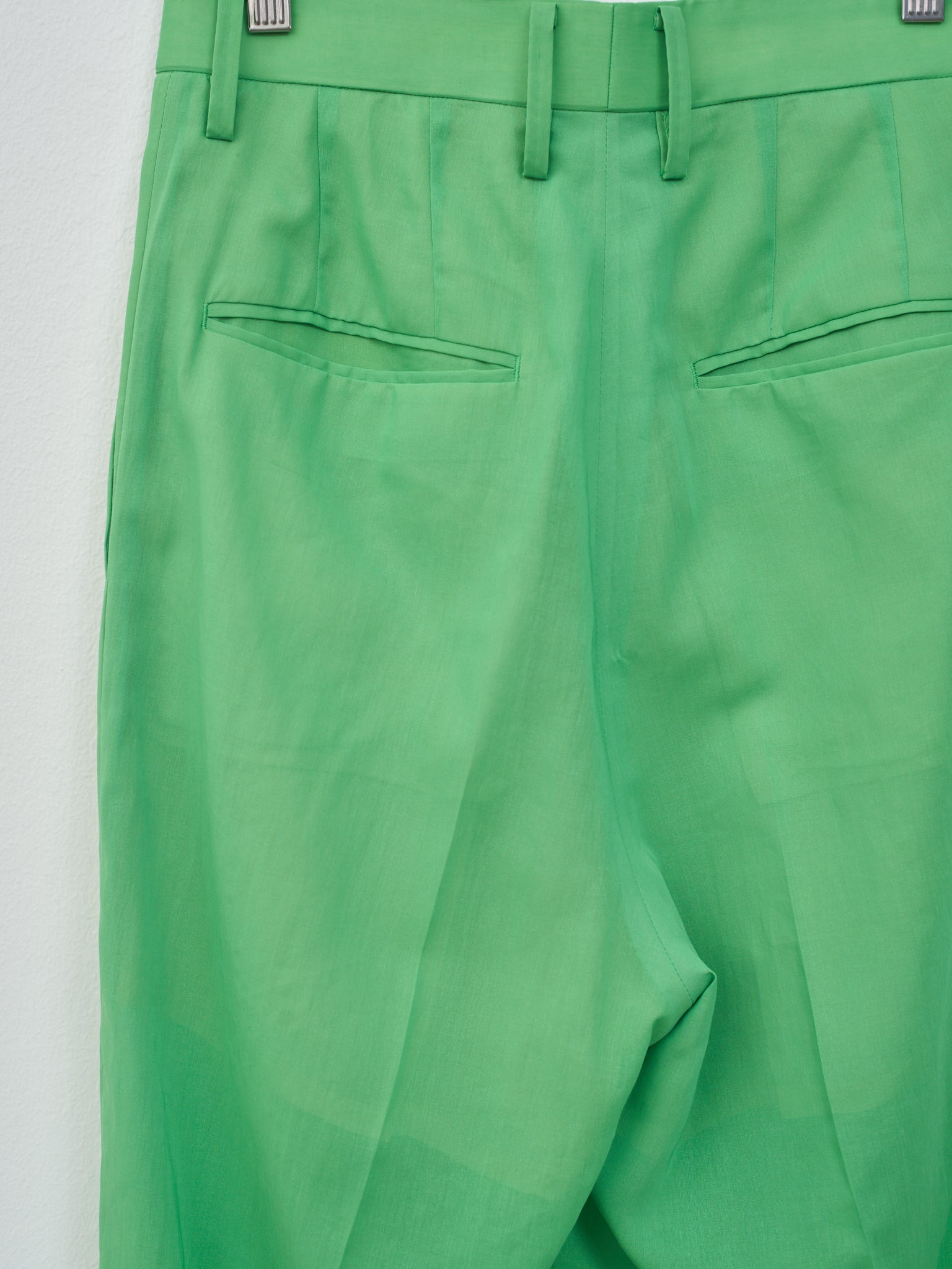Namu Shop - Auralee Hard Twist Finx Organdy Pants - Green