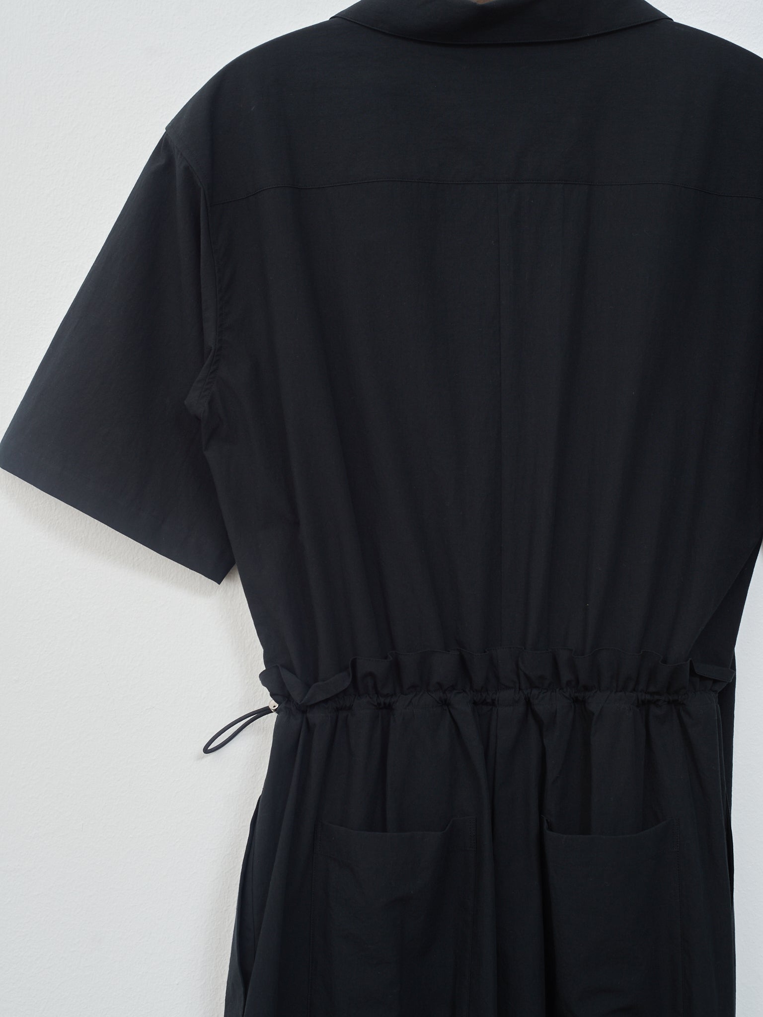 Namu Shop - Sayaka Davis Open Collar Jumpsuit - Black