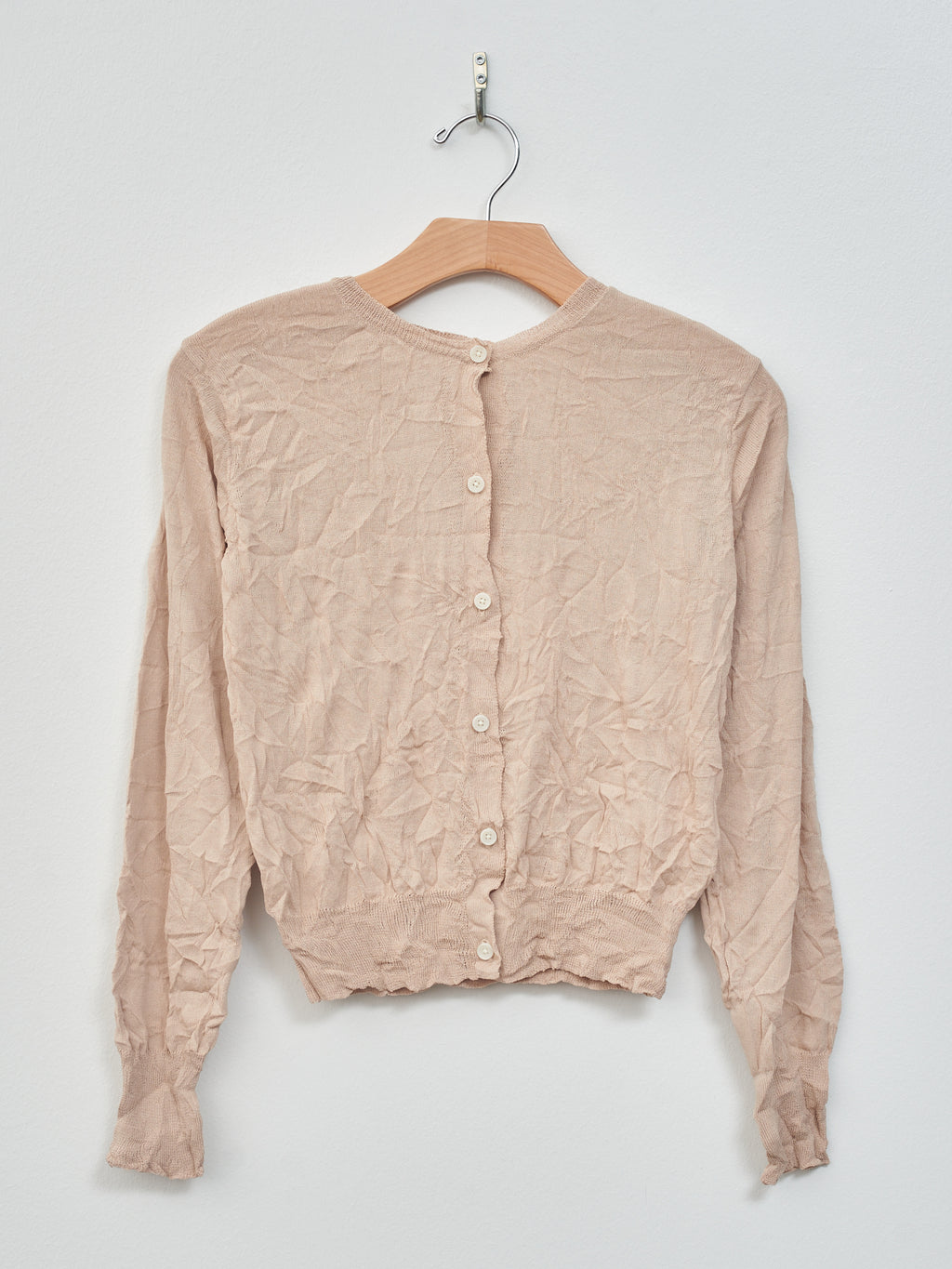 Namu Shop - Sayaka Davis Crinkled Knit Cardigan - Sandstone