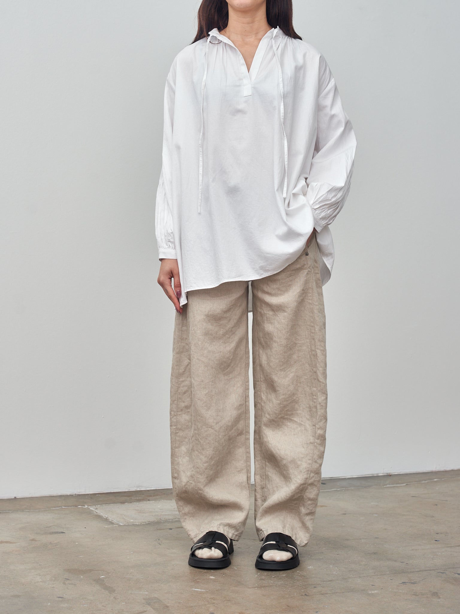 Namu Shop - Sayaka Davis Puffy Sleeve Blouse - White