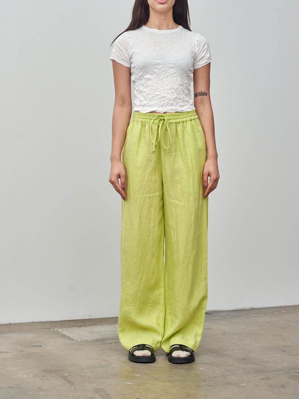Namu Shop - Sayaka Davis Pull On Pants - Acid Lime