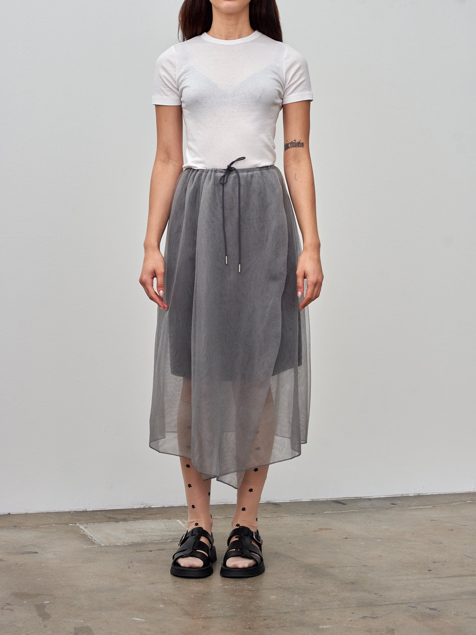 Namu Shop - Babaco Cotton/Silk Basic T-Shirt - White