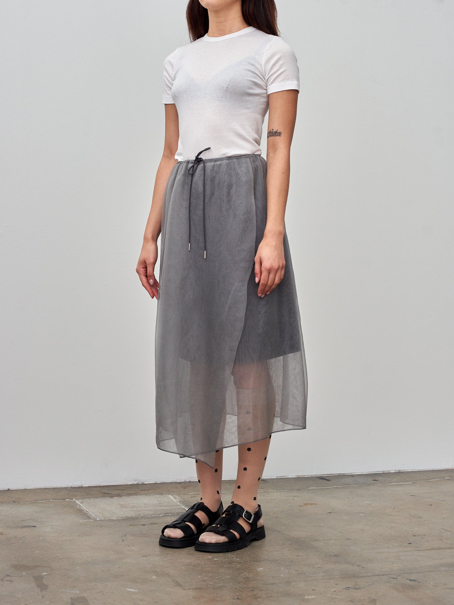 Namu Shop - Babaco Cotton/Silk Basic T-Shirt - White