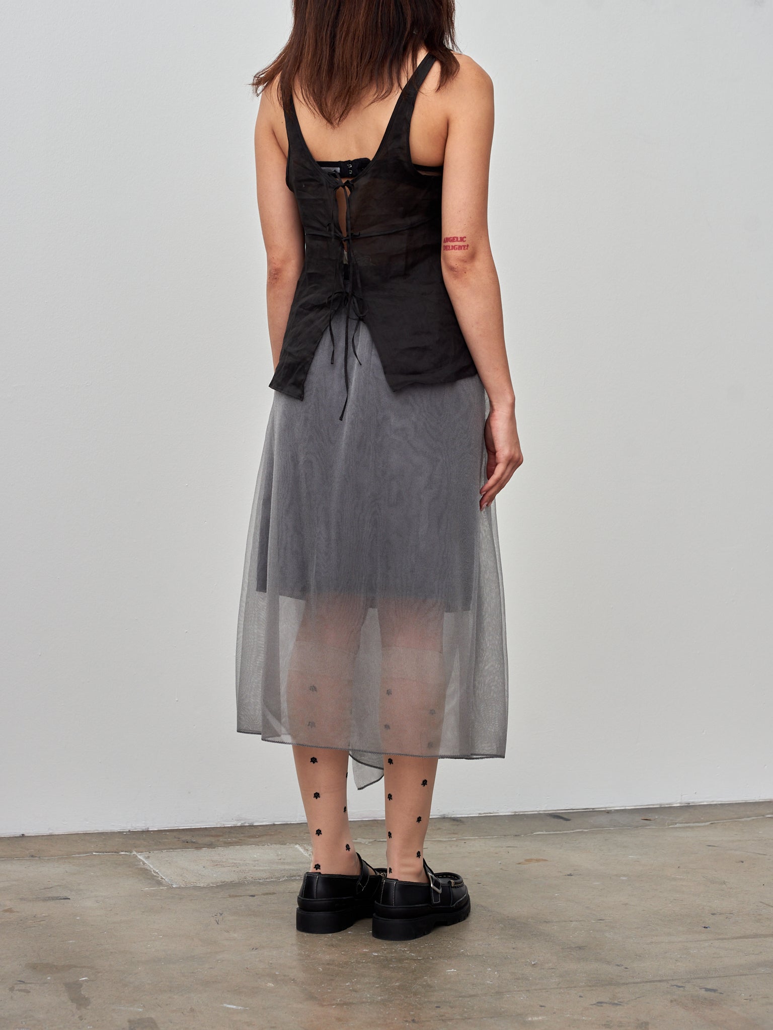 Namu Shop - Sayaka Davis Sheer Tank Top - Black