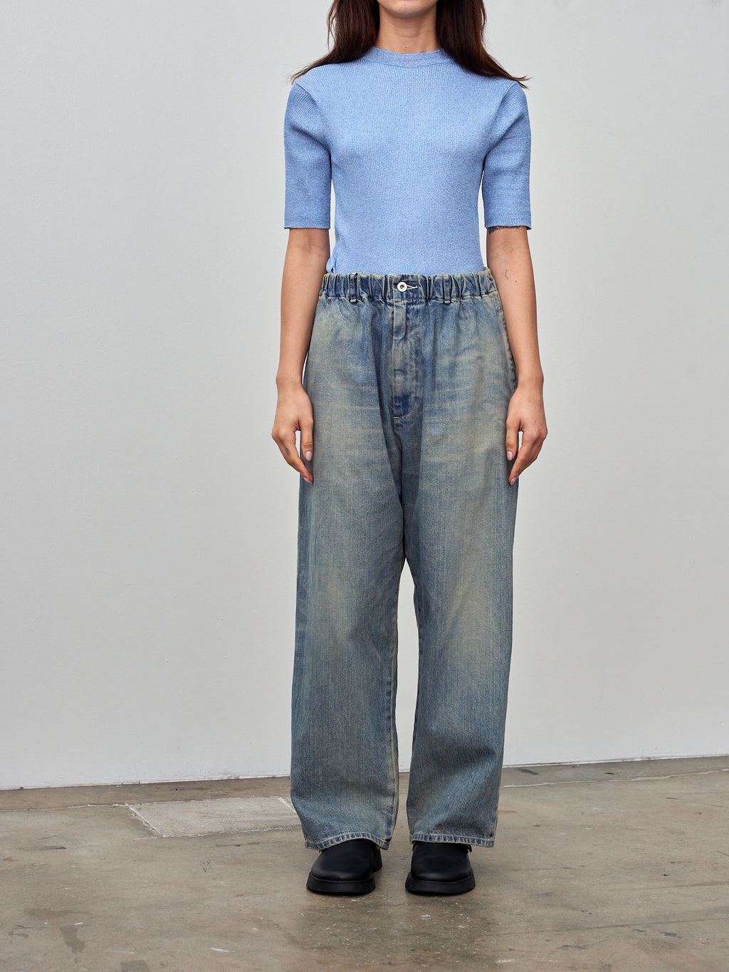 Namu Shop - Yoko Sakamoto Denim Trousers - Fade Indigo