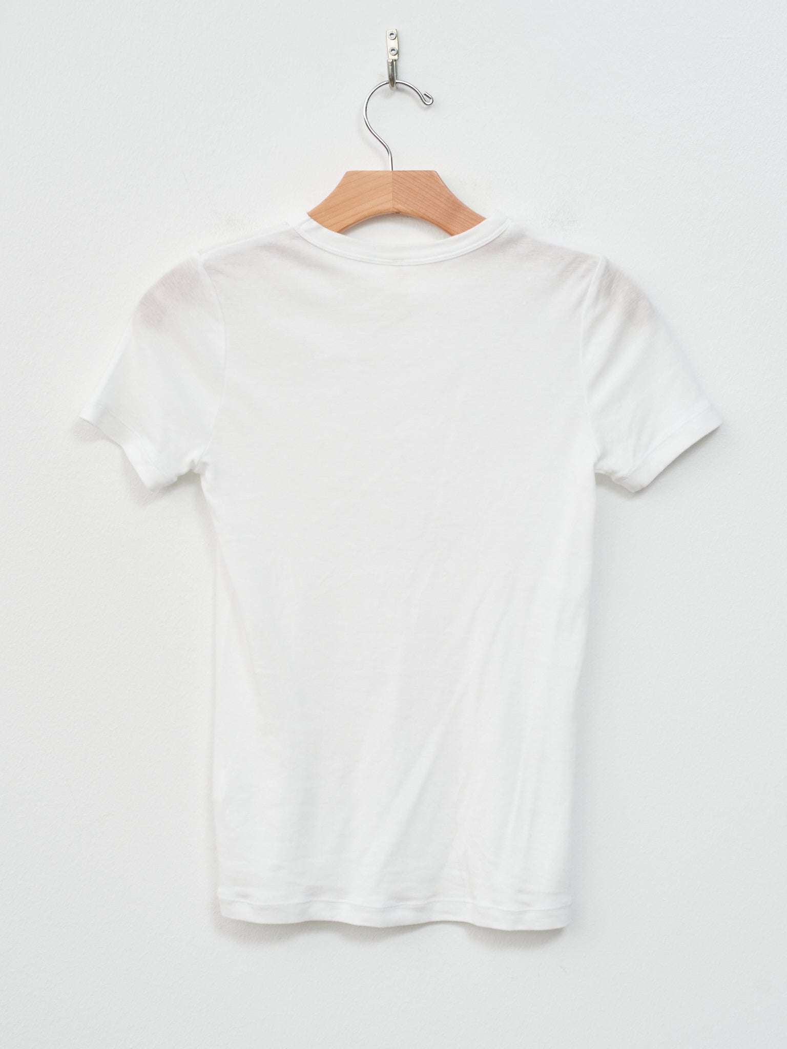Namu Shop - Babaco Cotton/Silk Basic T-Shirt - White