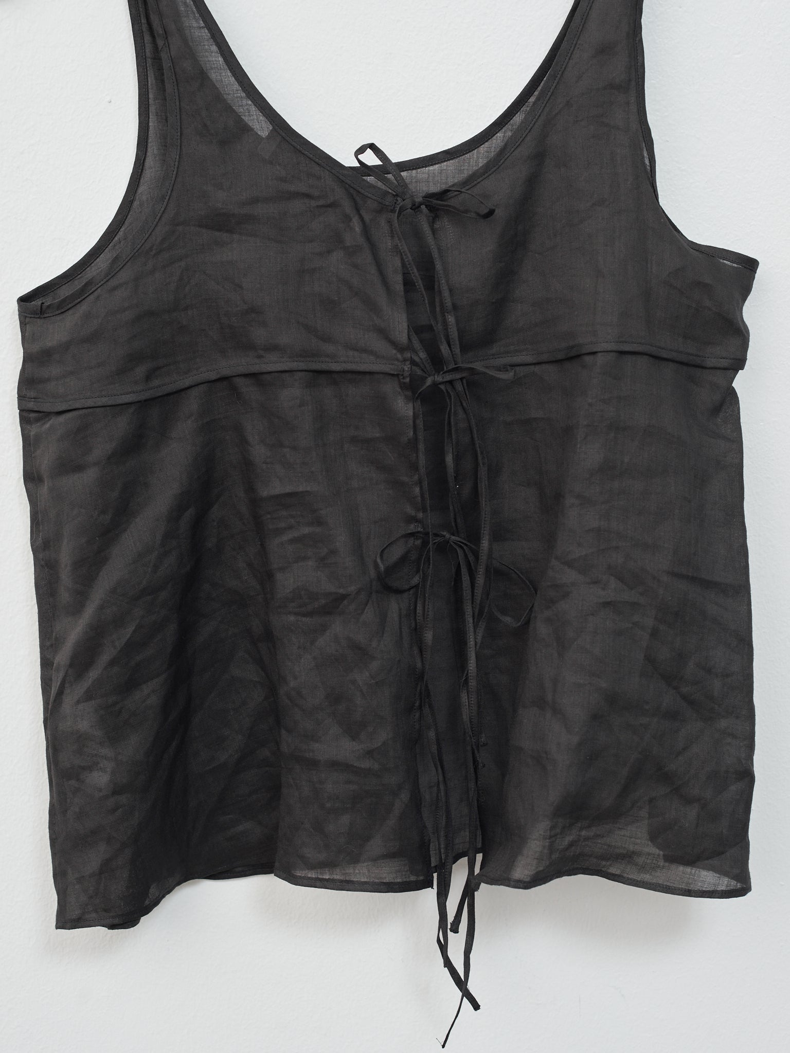 Namu Shop - Sayaka Davis Sheer Tank Top - Black