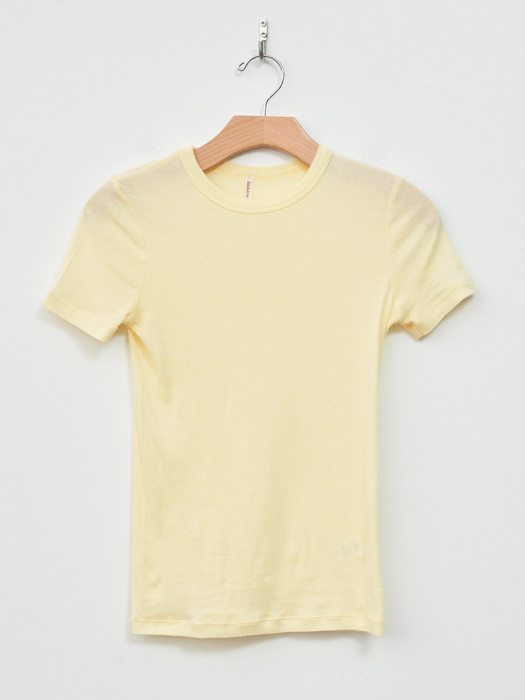Namu Shop - Babaco Cotton/Silk Basic T-Shirt - Cream