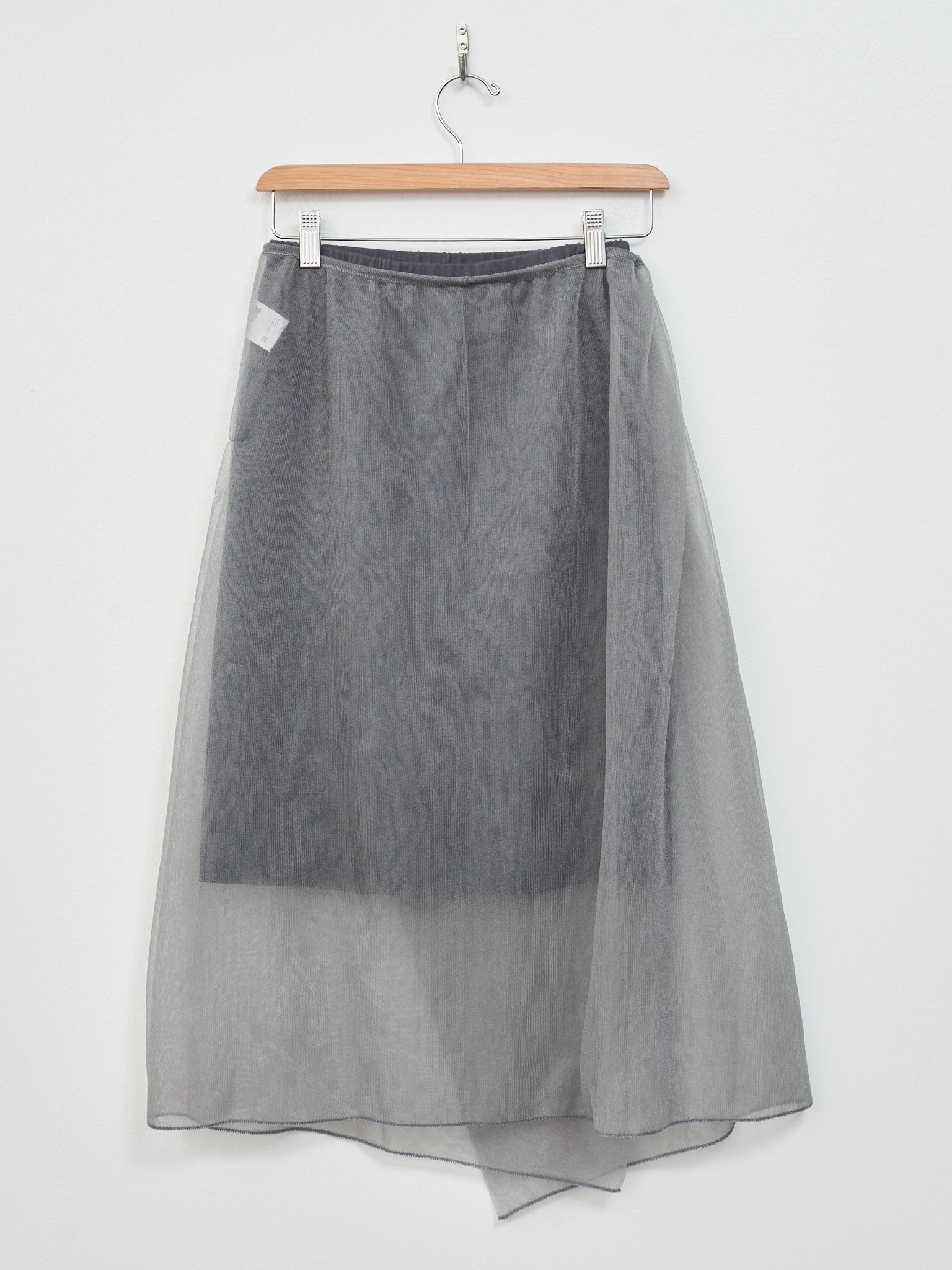 Namu Shop - Unfil Yarn Knit Skirt - Gray