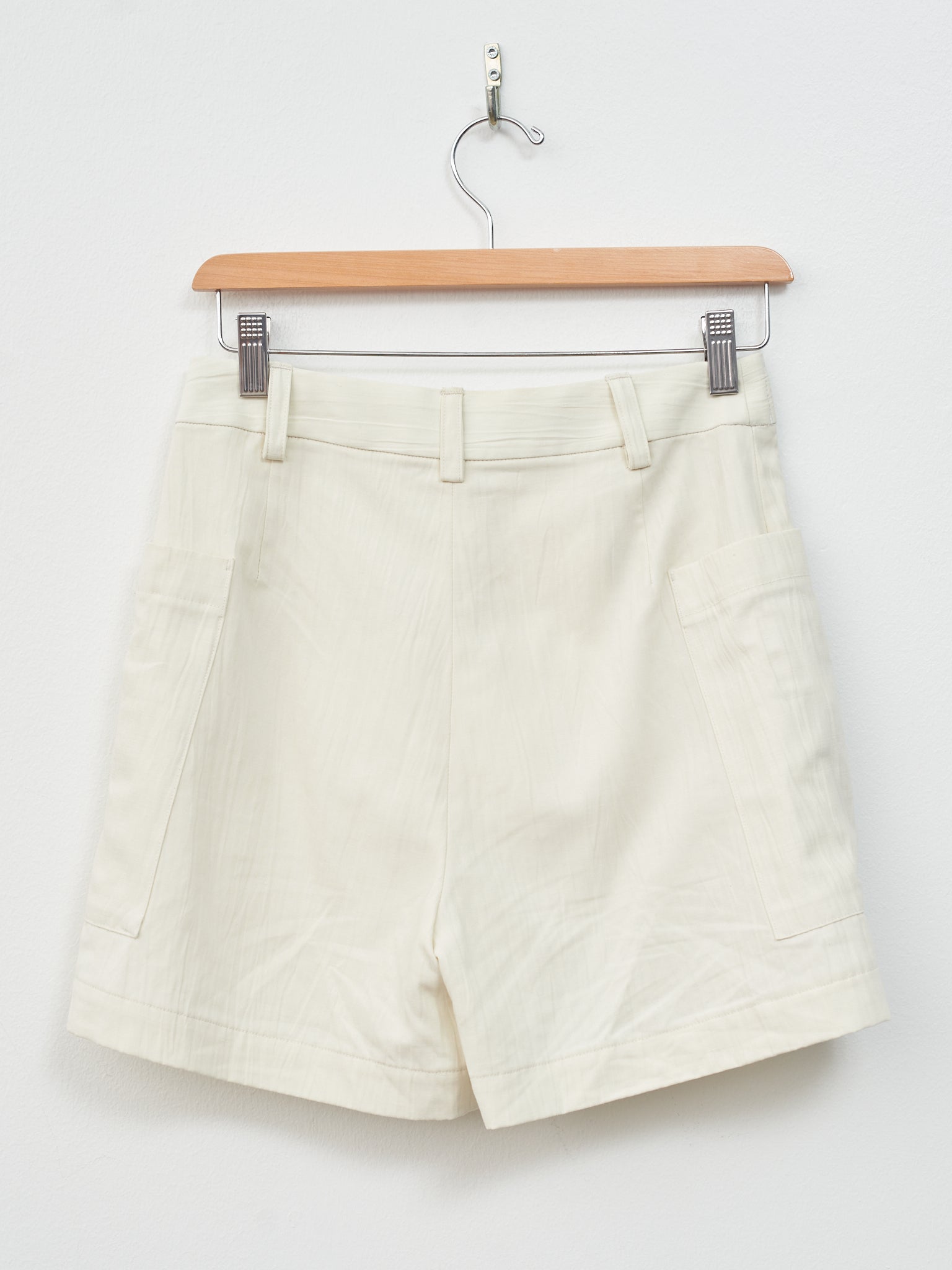 Namu Shop - Sayaka Davis Crinkled Cotton Linen Skort - Ivory