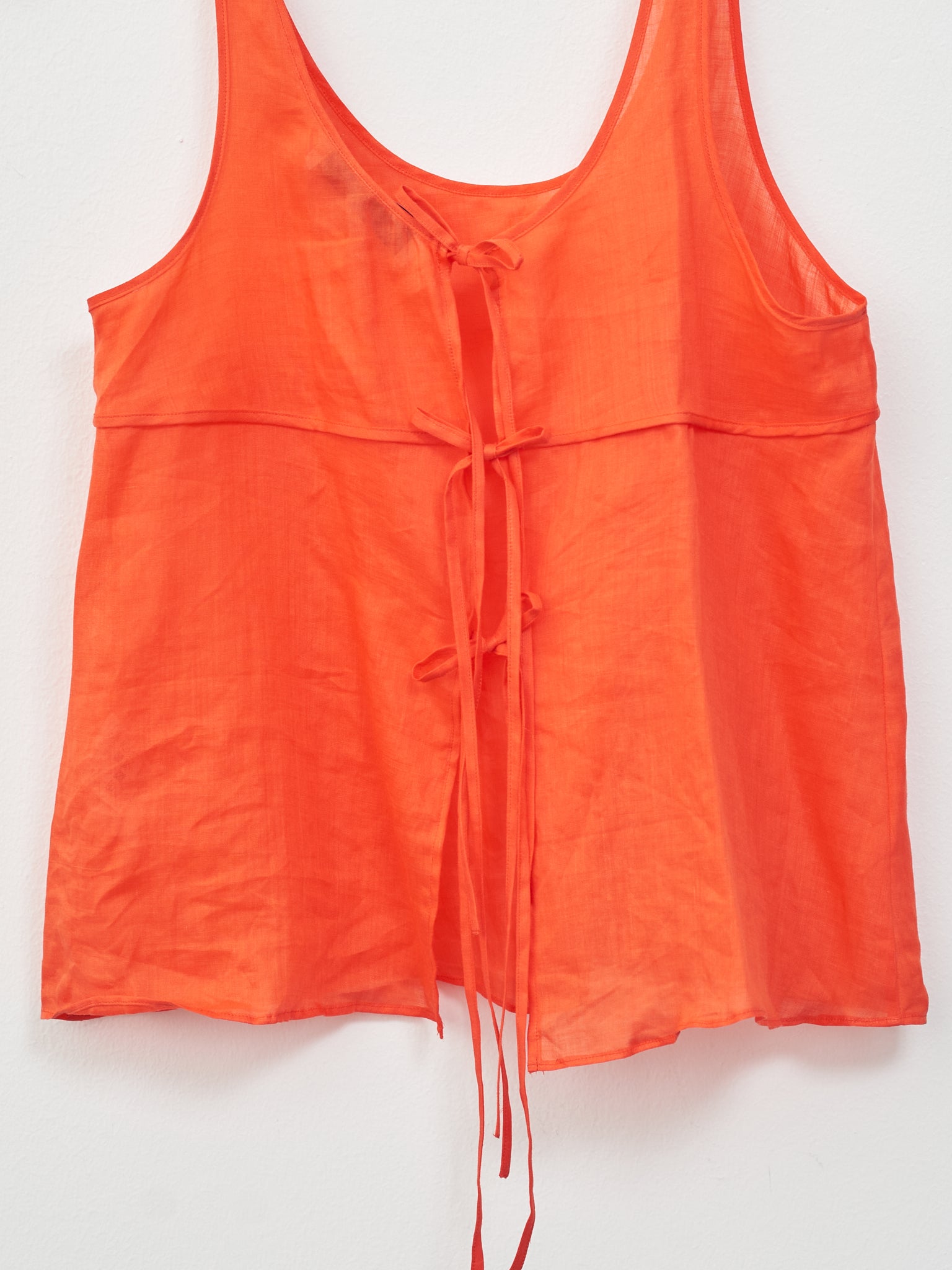 Namu Shop - Sayaka Davis Sheer Tank Top - Orange