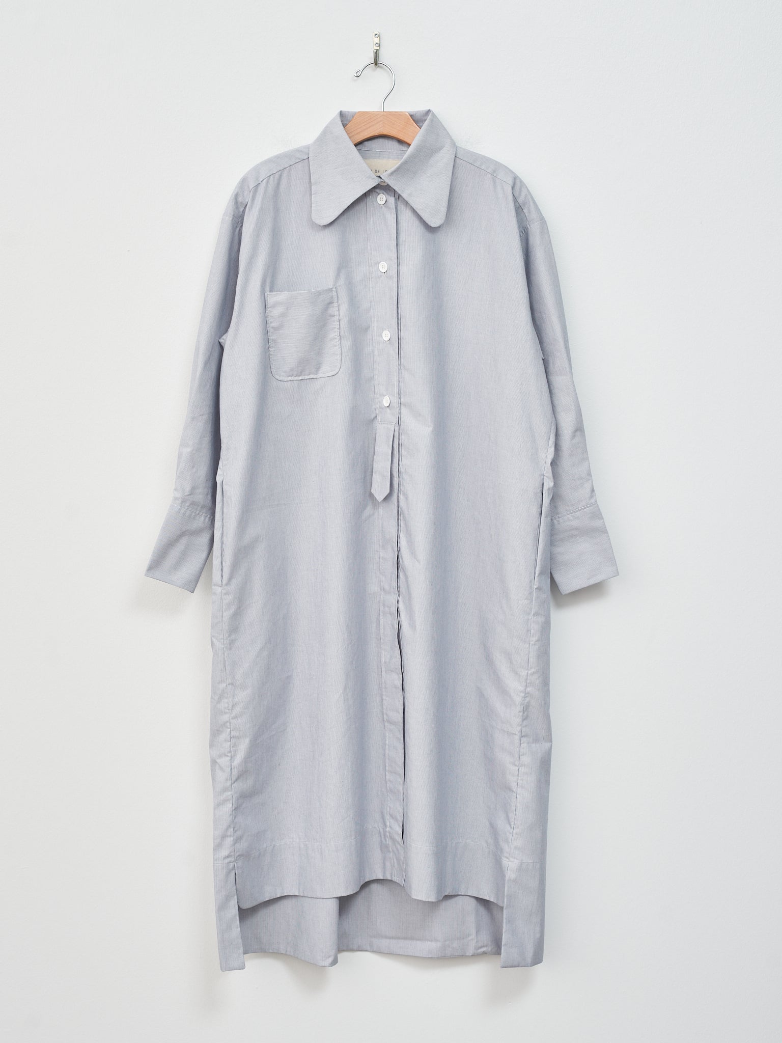 Namu Shop - Studio de Lostanges Long Collar Dress - Blue Stripe