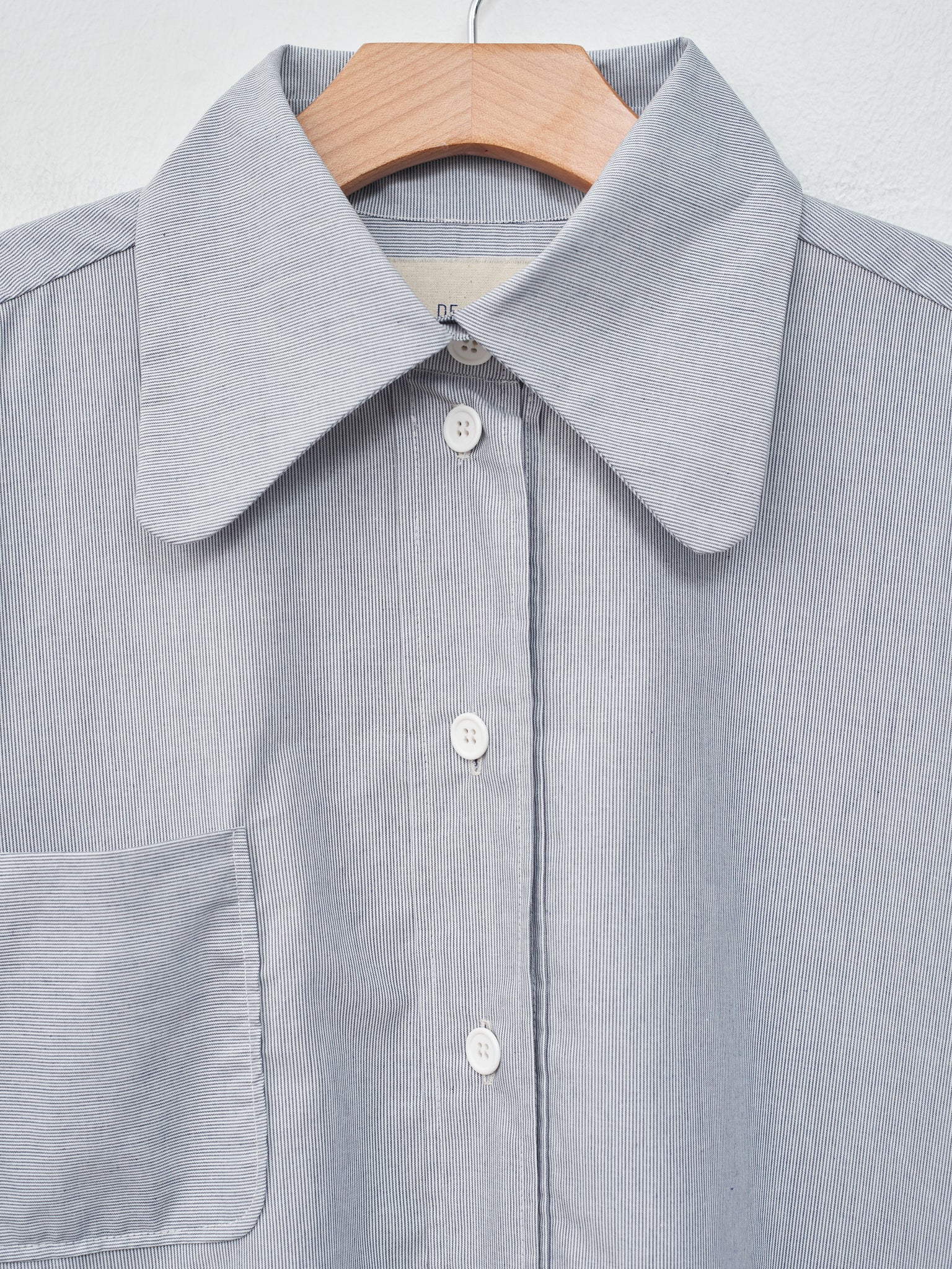 Namu Shop - Studio de Lostanges Long Collar Dress - Blue Stripe