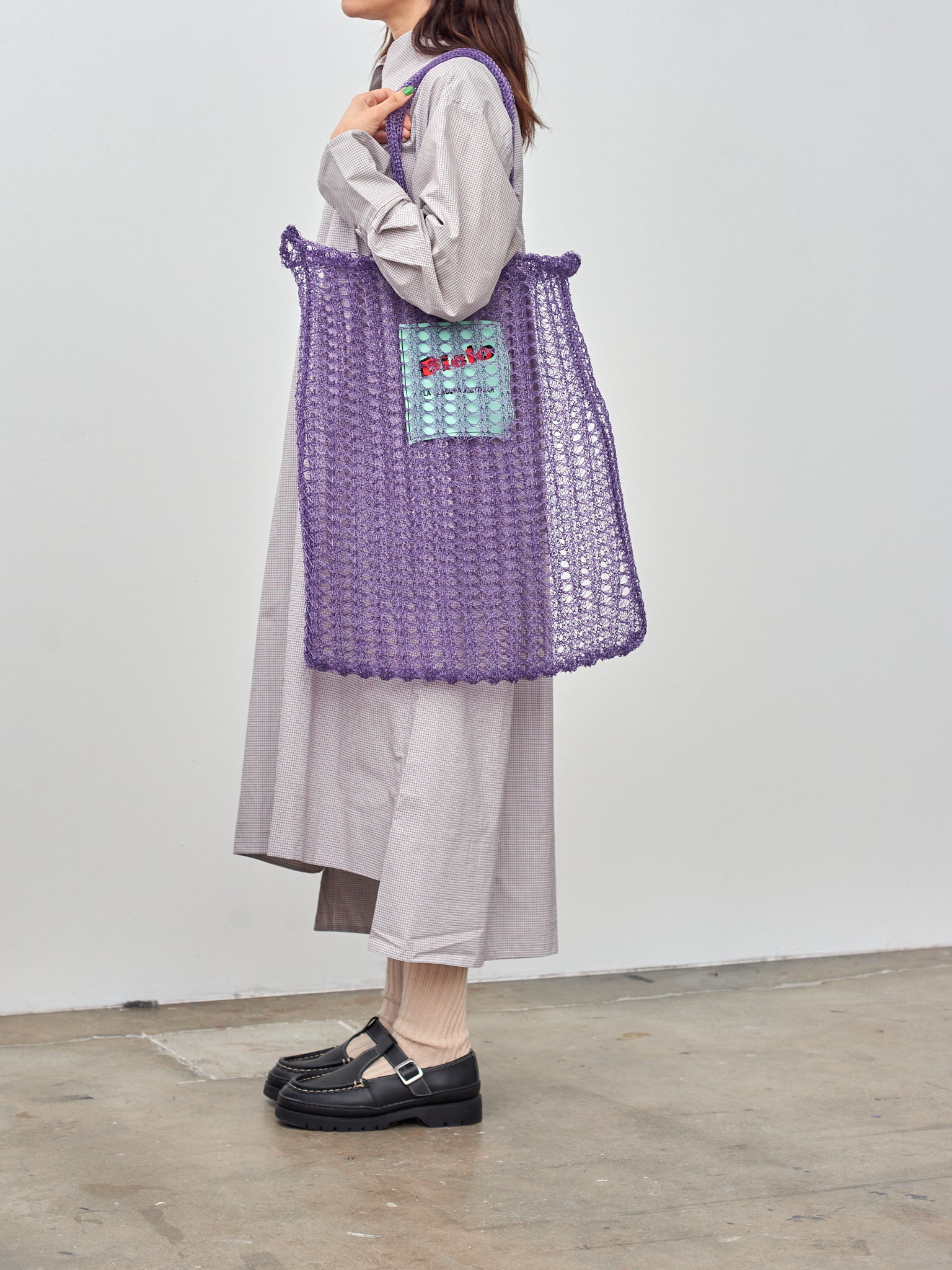 Namu Shop - Bielo Mesh Tote Bag - Lilac