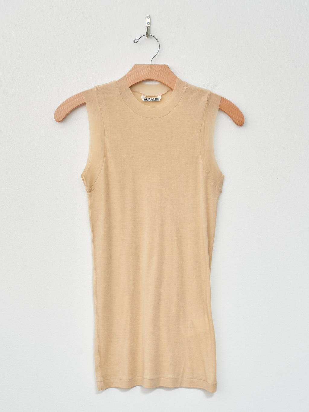 Namu Shop - Auralee Super High Gauge Sheer Rib Tank - Light Beige