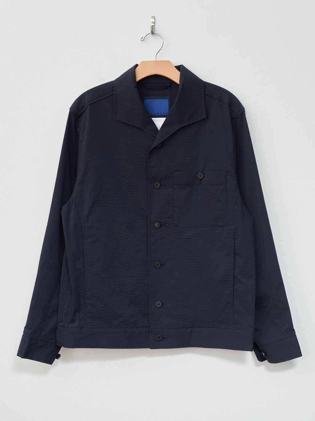 Namu Shop - Document Seersucker Easy Jacket - Dark Navy