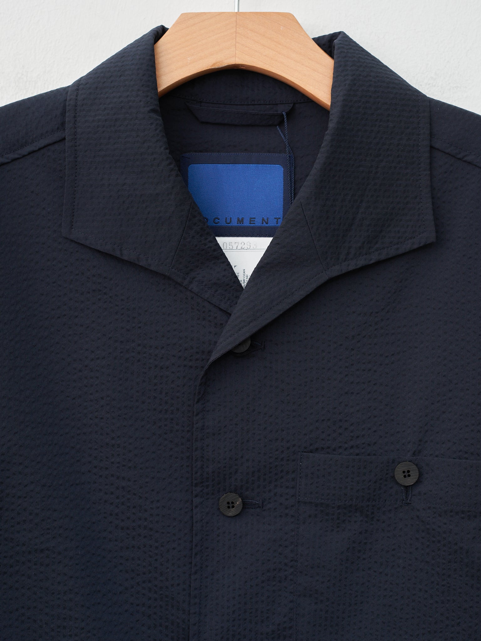Namu Shop - Document Seersucker Easy Jacket - Dark Navy