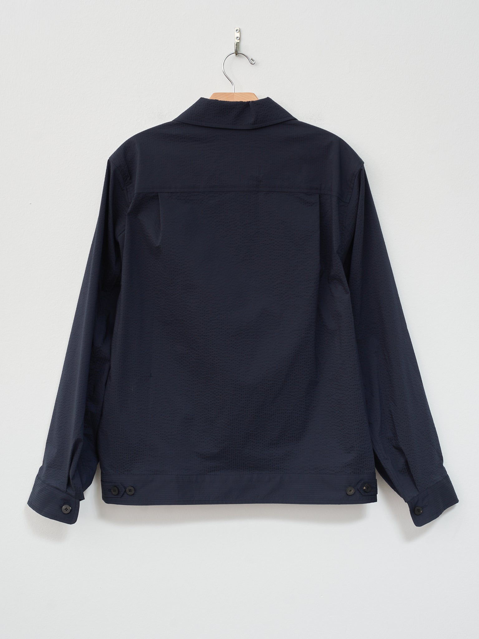 Namu Shop - Document Seersucker Easy Jacket - Dark Navy