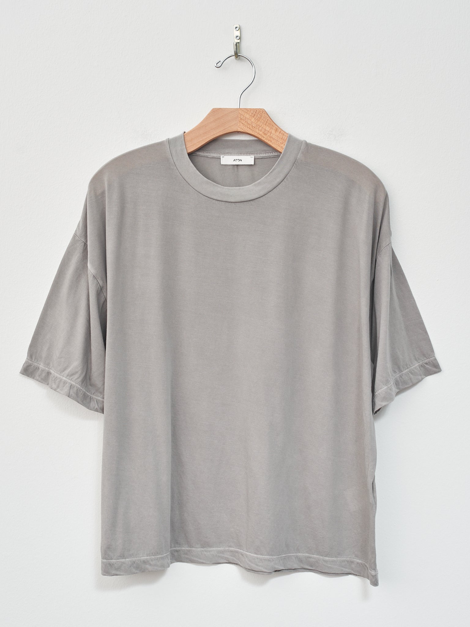 Namu Shop - Aton Garment Dyed Organic Boys Fit T-Shirt - Gray