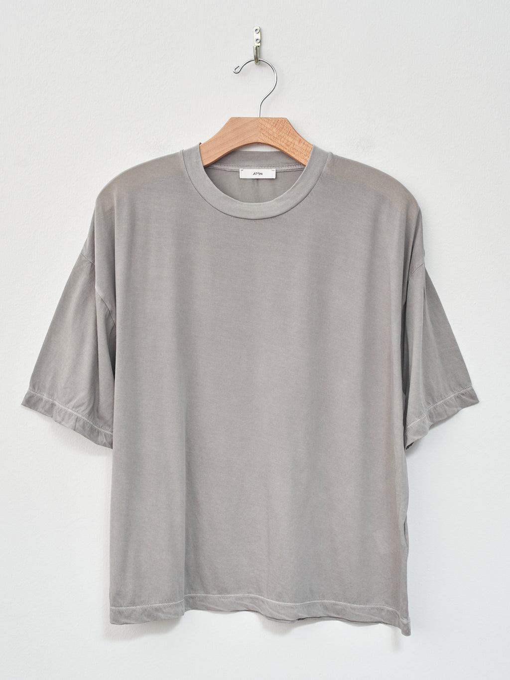 Namu Shop - Aton Garment Dyed Organic Boys Fit T-Shirt - Gray
