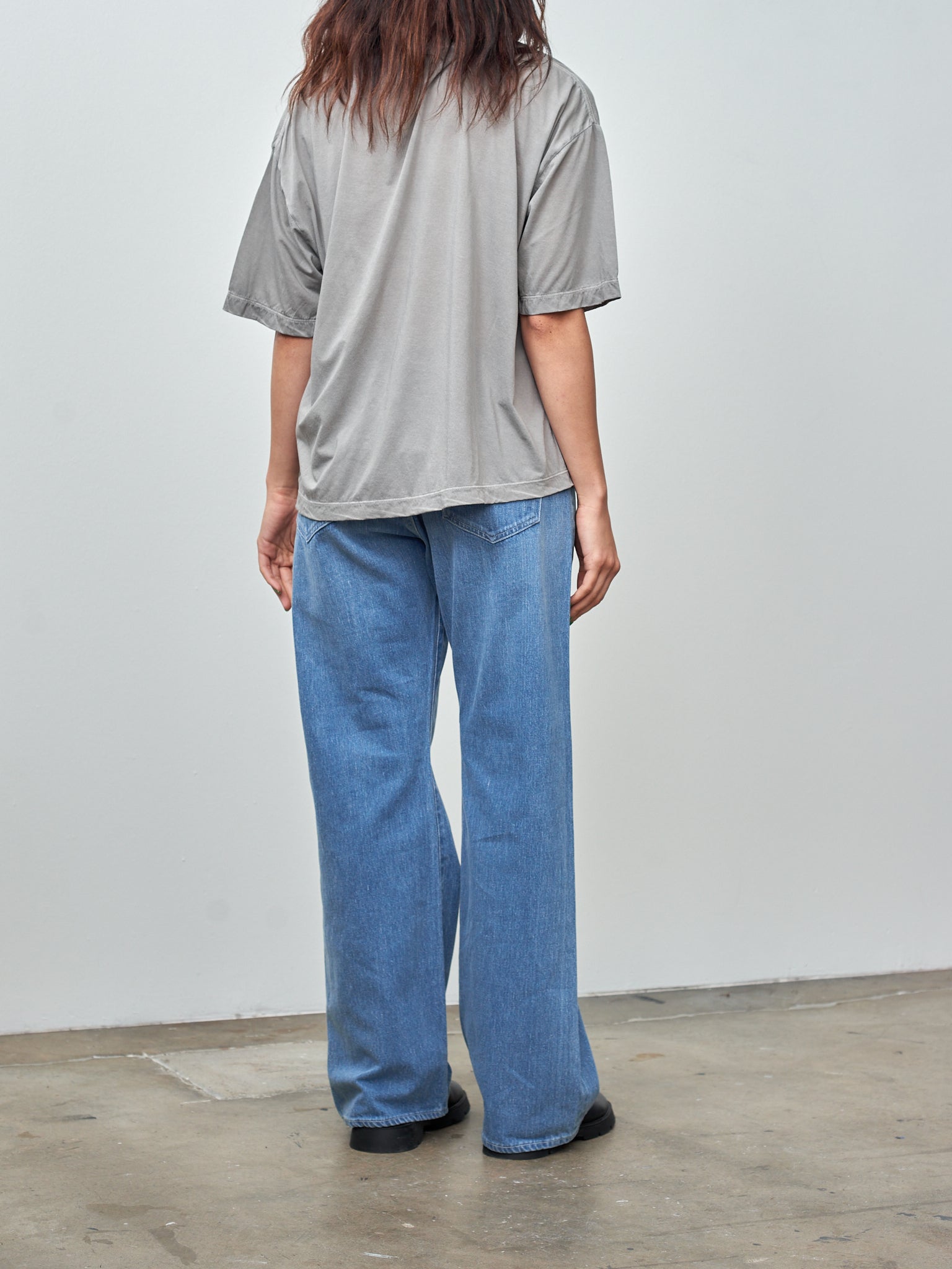 Namu Shop - Aton Garment Dyed Organic Boys Fit T-Shirt - Gray