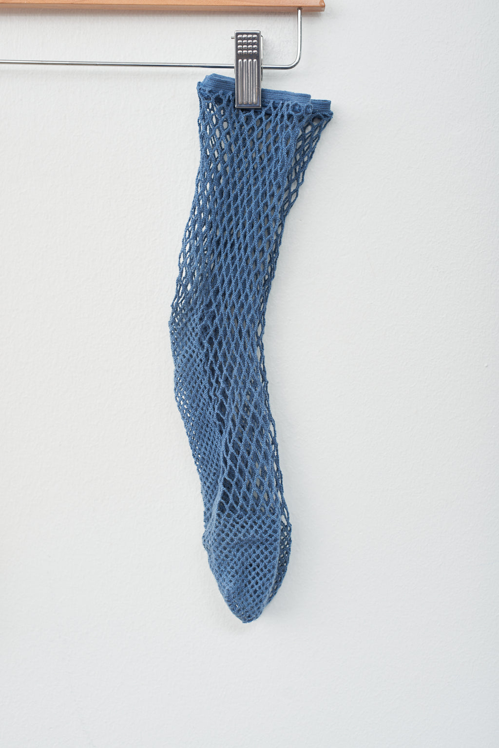 Namu Shop - Babaco Fishnet Socks - Blue, Ivory