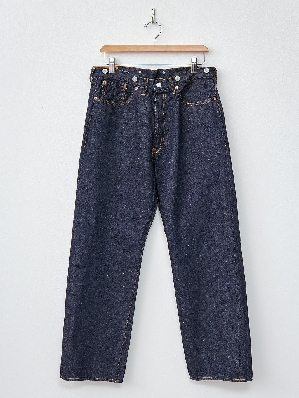 Namu Shop - Kaptain Sunshine 1930 Straight Denim Pants - Indigo One Wash