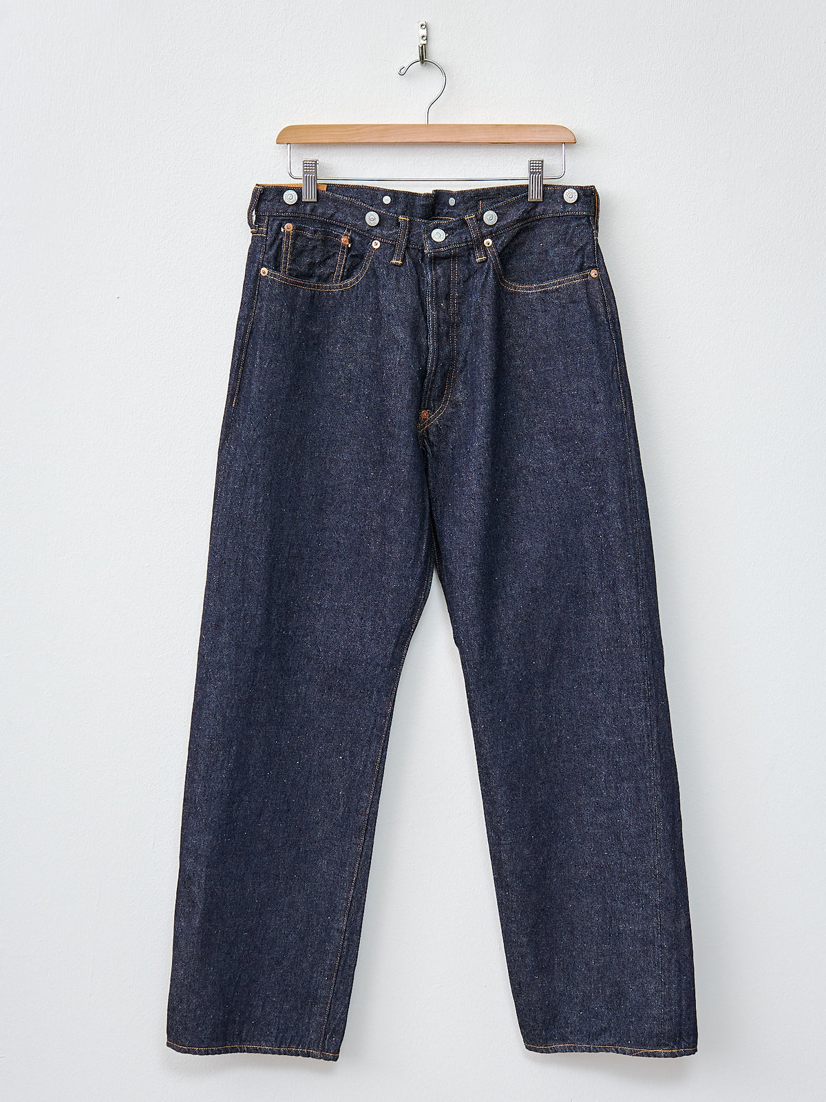 Namu Shop - Kaptain Sunshine 1930 Straight Denim Pants - Indigo One Wash