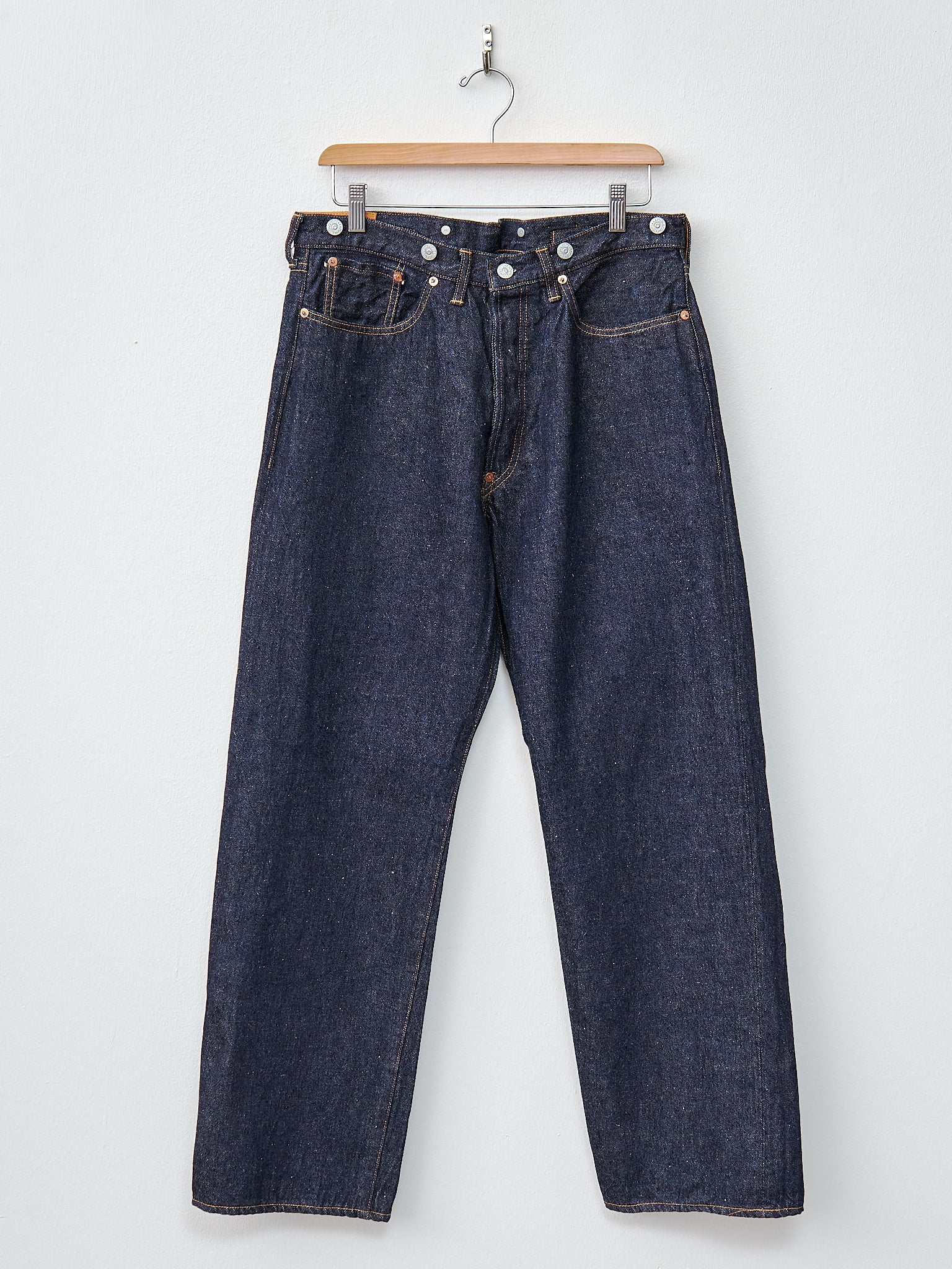 Namu Shop - Kaptain Sunshine 1930 Straight Denim Pants - Indigo