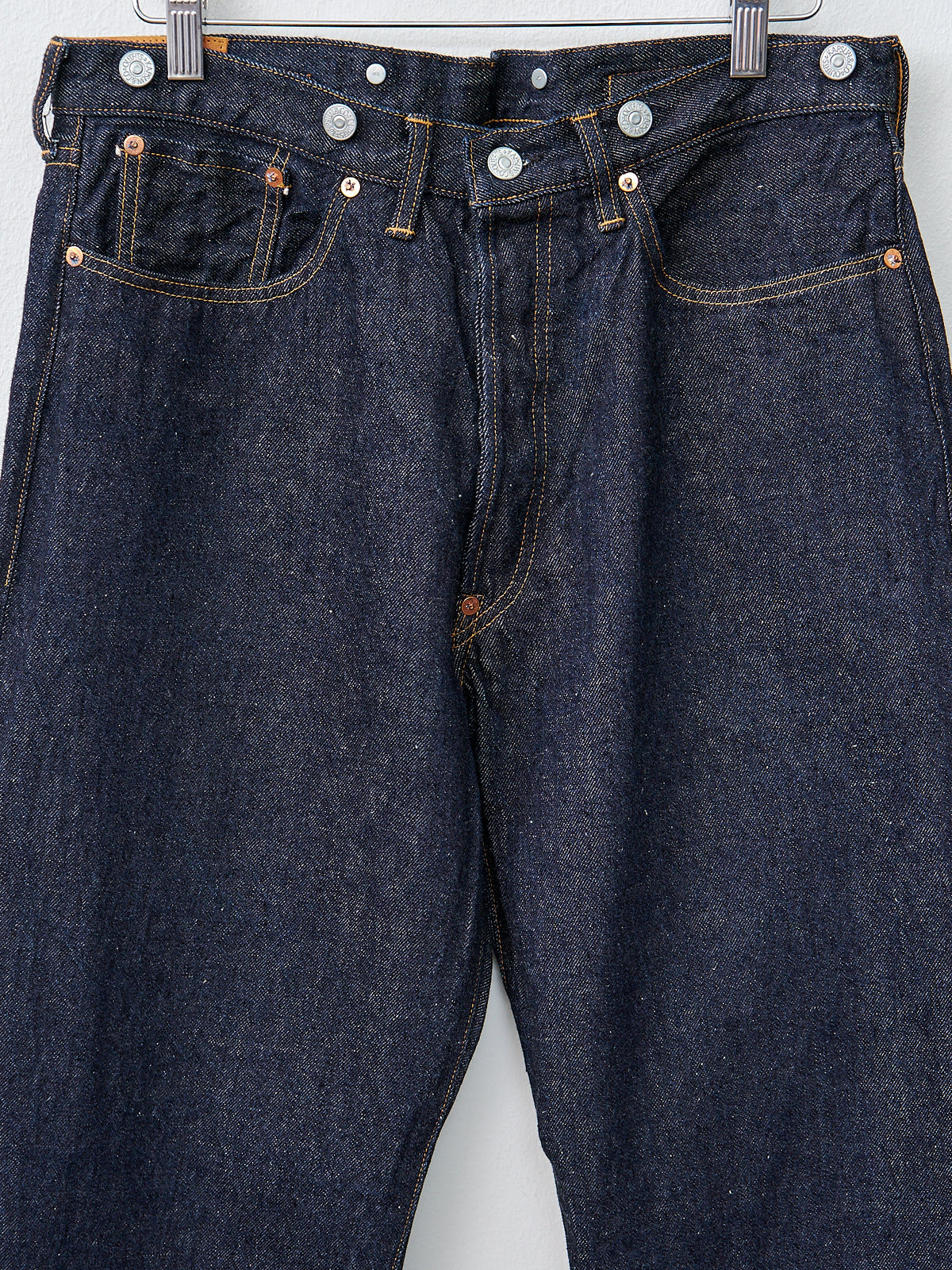 Namu Shop - Kaptain Sunshine 1930 Straight Denim Pants - Indigo One Wash