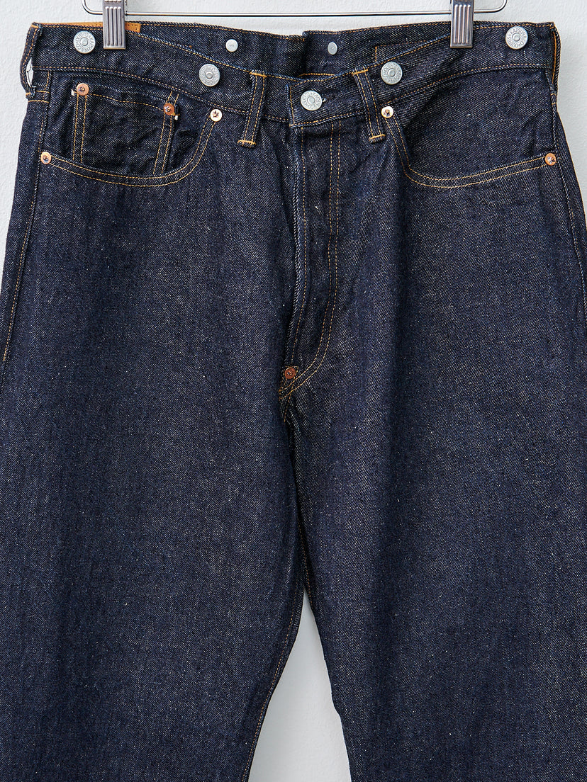 Namu Shop - Kaptain Sunshine 1930 Straight Denim Pants - Indigo One Wash