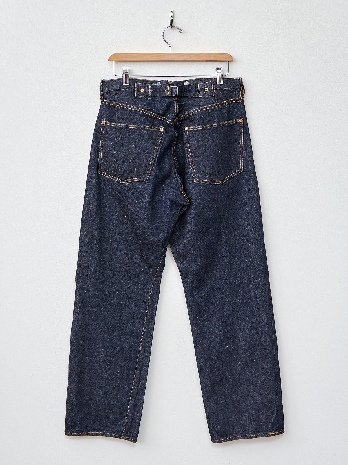 Namu Shop - Kaptain Sunshine 1930 Straight Denim Pants - Indigo One Wash