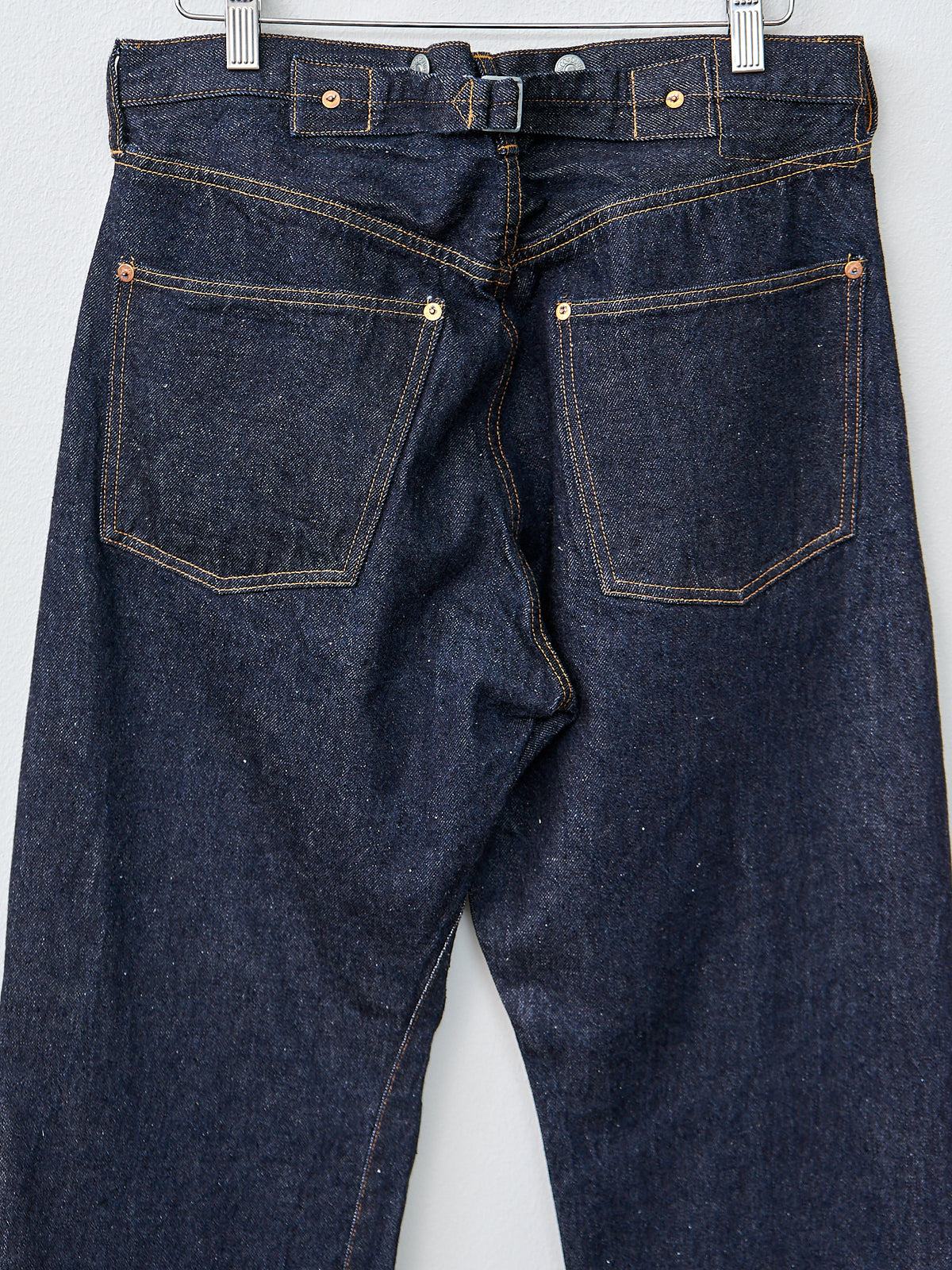 Namu Shop - Kaptain Sunshine 1930 Straight Denim Pants - Indigo One Wash