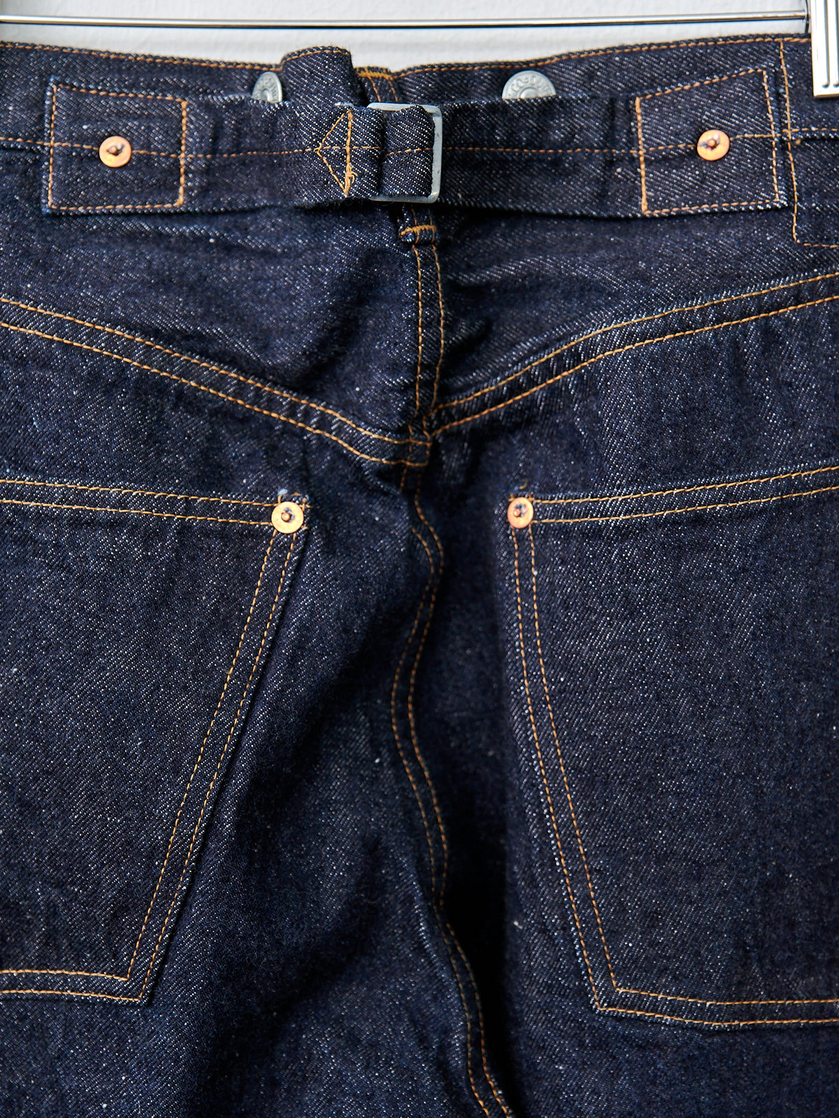 Namu Shop - Kaptain Sunshine 1930 Straight Denim Pants - Indigo One Wash