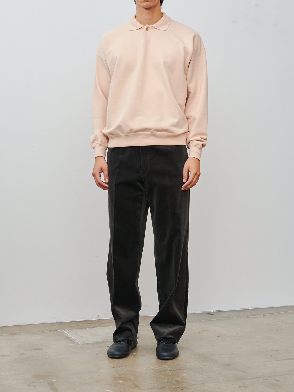 Namu Shop - Kaptain Sunshine D Slacks - Charcoal Corduroy