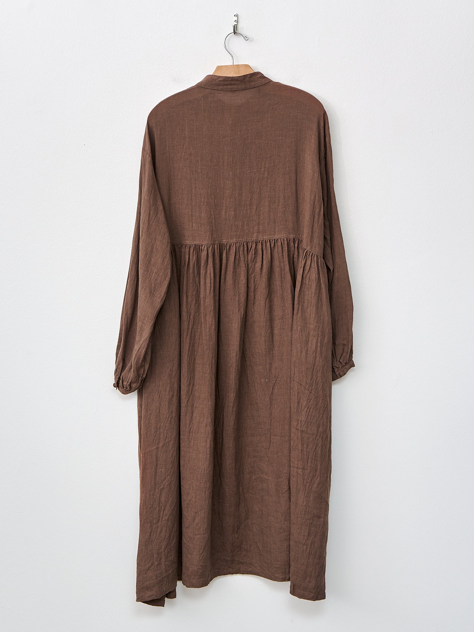 Namu Shop - Ichi Antiquites French Linen Dress - Brown