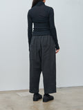 Namu Shop - Babaco Twisted Cotton Turtleneck - Black