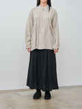 Namu Shop - Ichi Antiquites French Linen Skirt - Black