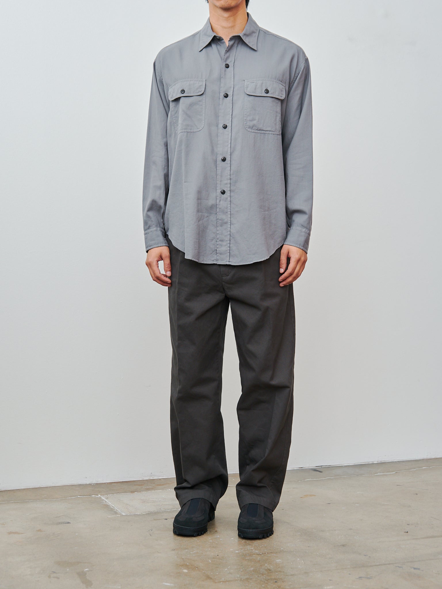 価格は安く - Shop Namu Yleve Gray - Trousers Dye Garment Twill Cotton パンツ