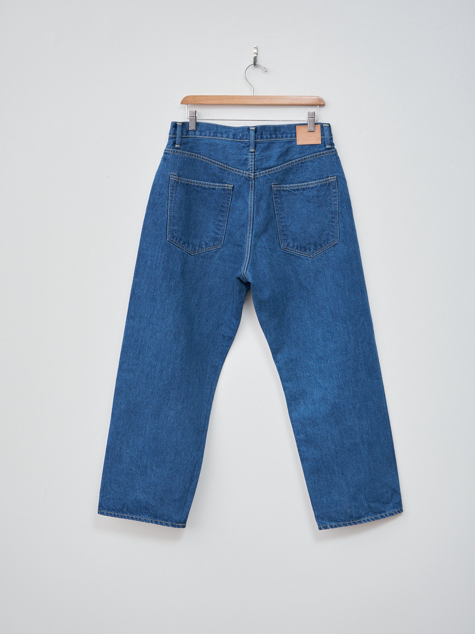 Namu Shop - Hatski Wide Tapered Washi Denim - Used Blue