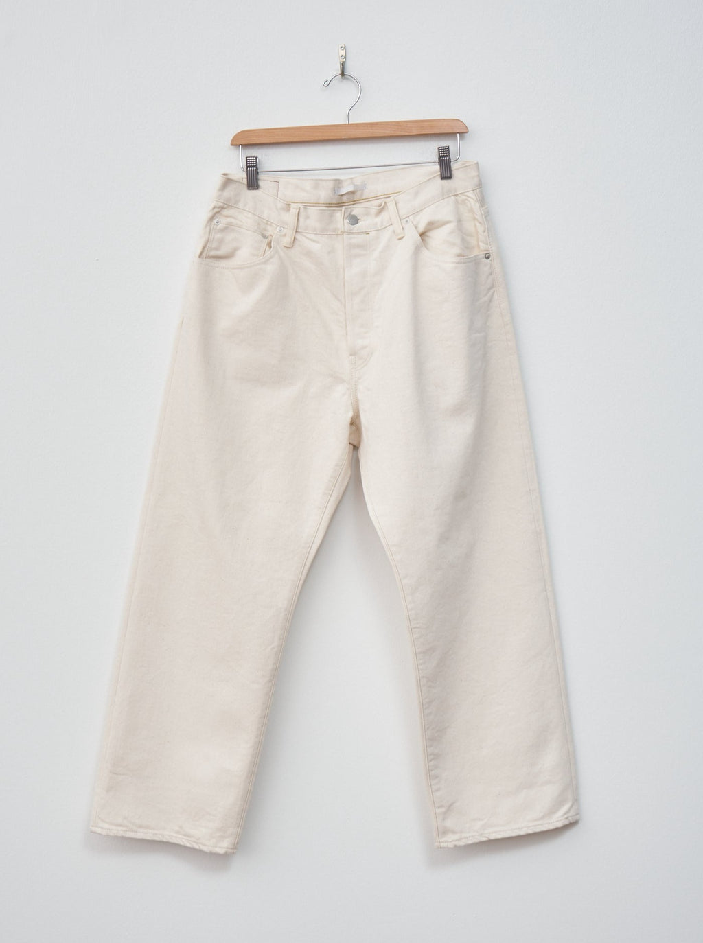 Namu Shop - Hatski Wide Tapered Washi Denim - Ecru