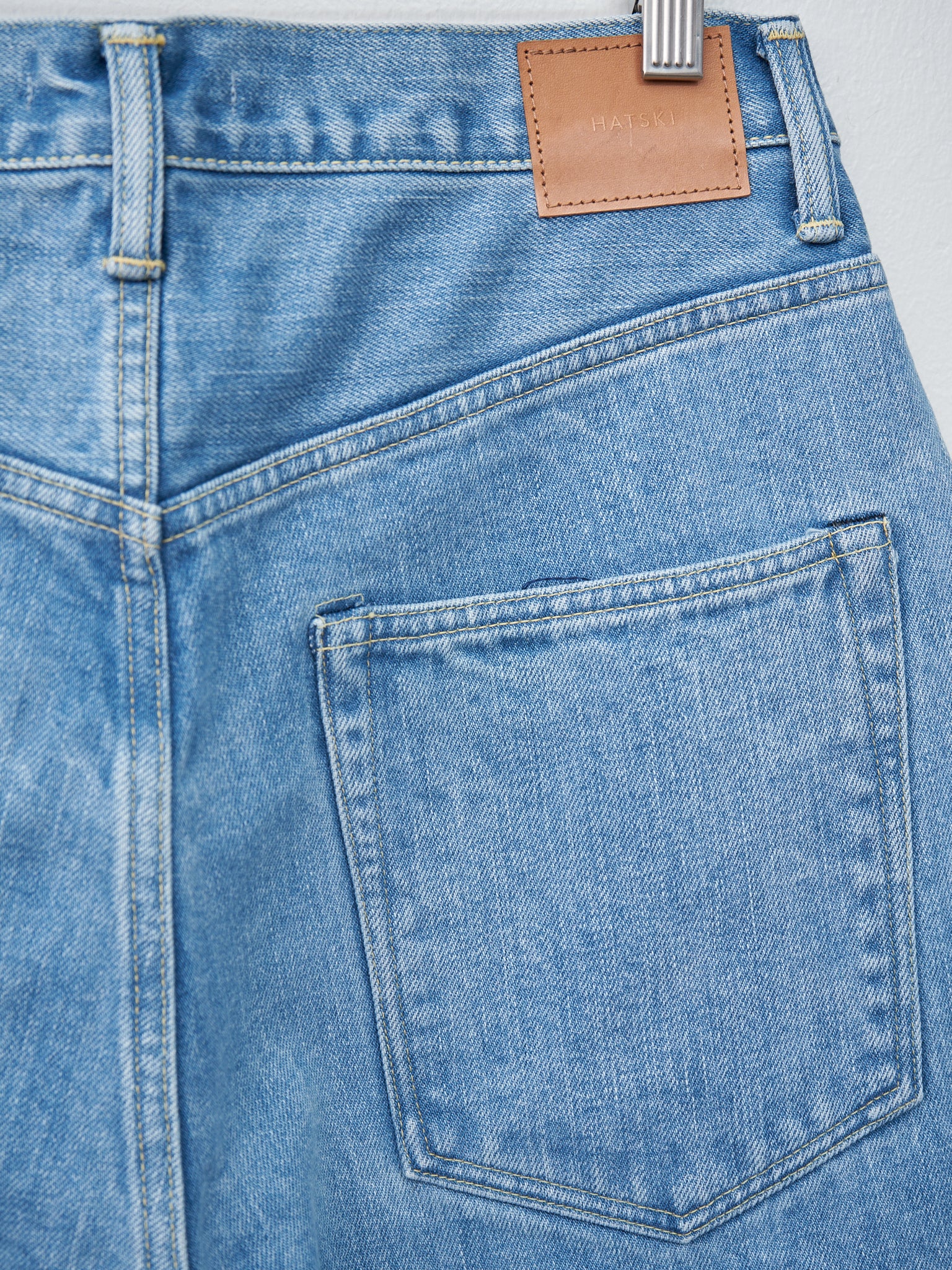 Namu Shop - Hatski Wide Tapered Denim - Ice Blue